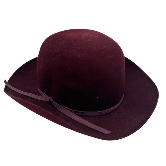 Banana Republic Safari & Travel Clothing Company Accessories - Vintage Banana Republic Safari Co 100% Wool Wide Brim Hat Burgundy Size S USA